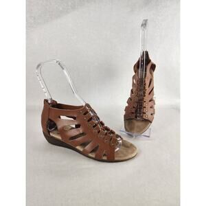 Baretraps Women's Easton Brown Leather Heels Size 8.5W